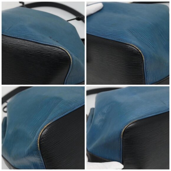 LOUIS VUITTON Epi Petit Noe Shoulder Bag Bicolor Black Blue M44152 Auth gh240 - Picture 16 of 16